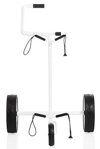 JuStar White 3-Wheeled manual trolley, shiny white
