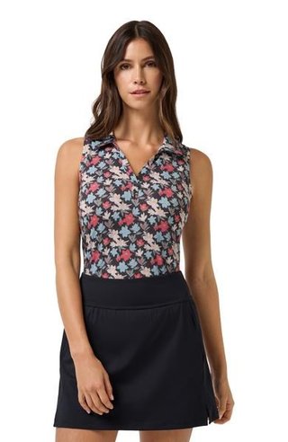 Travis Mathew Course Time women's polo, black