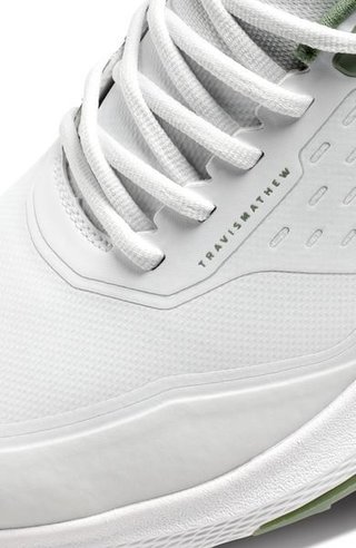 Travis Mathew The NuAge Mega mens golf shoes, white/green