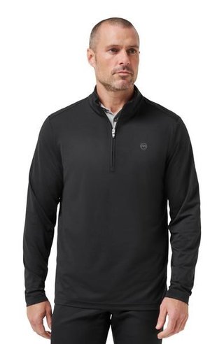 Travis Mathew Heater Pro 1/4Zip men's sweatshirt, black