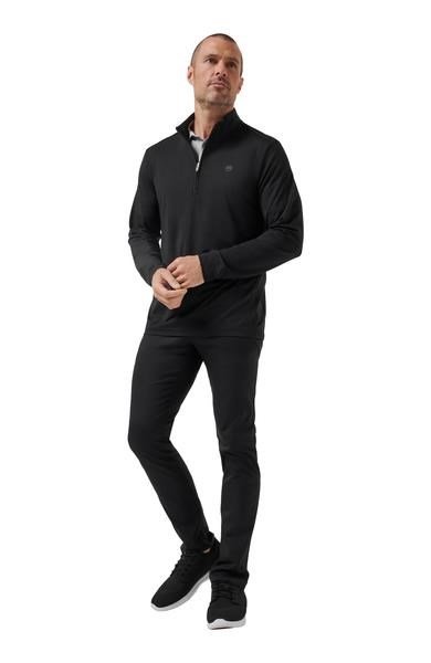 Travis Mathew Heater Pro 1/4Zip men's sweatshirt, black