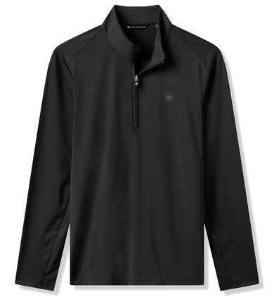Travis Mathew Heater Pro 1/4Zip men's sweatshirt, black
