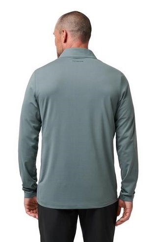Travis Mathew Heater Pro 1/4Zip men's sweatshirt, balsam green
