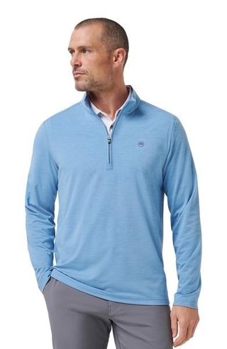 Travis Mathew Heater Pro 1/4Zip men's sweatshirt, pacific coast
