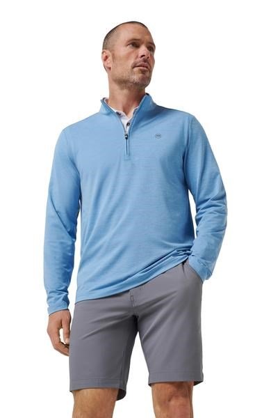 Travis Mathew Heater Pro 1/4Zip men's sweatshirt, pacific coast