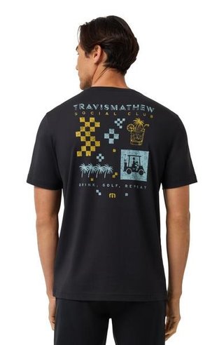 Travis Mathew Beverage Cart Tee men's t-shirt, black
