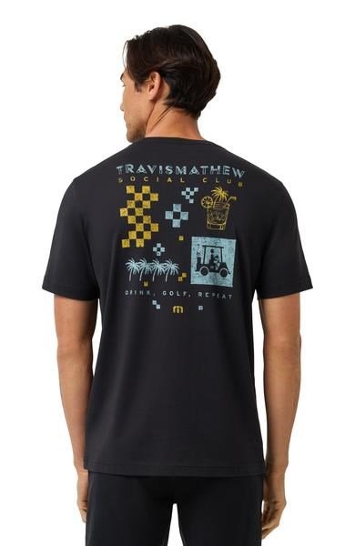 Travis Mathew Beverage Cart Tee men's t-shirt, black