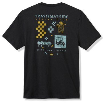 Travis Mathew Beverage Cart Tee men's t-shirt, black