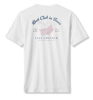 Travis Mathew Founding Member Tee men's t-shirt, white