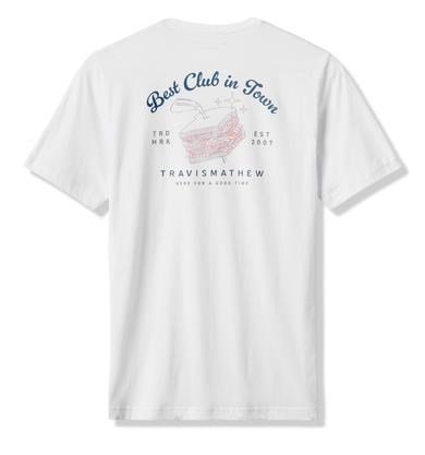 Travis Mathew Founding Member Tee men's t-shirt, white