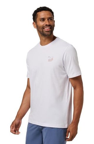 Travis Mathew Founding Member Tee men's t-shirt, white