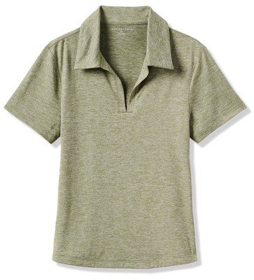 Travis Mathew Skyloft Light ladies polo, heather oil green