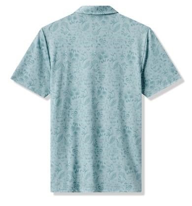 Travis Mathew Featherweight Paradise men's polo, forget me not