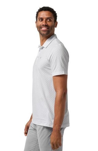 Travis Mathew Featherweight Salt Breeze men's polo, white