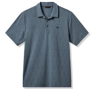 Travis Mathew Free Passage men's polo, bering sea
