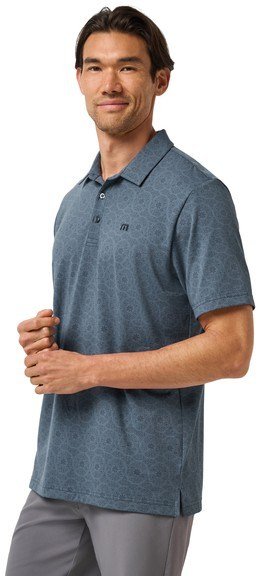 Travis Mathew Free Passage men's polo, bering sea