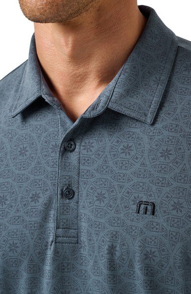 Travis Mathew Free Passage men's polo, bering sea