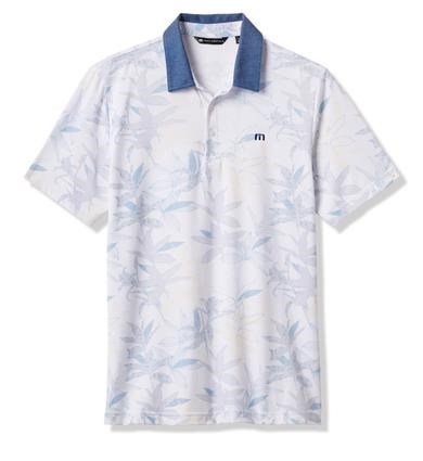 Travis Mathew Featherweight Drift men's polo, white