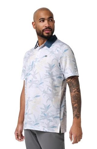 Travis Mathew Featherweight Drift men's polo, white