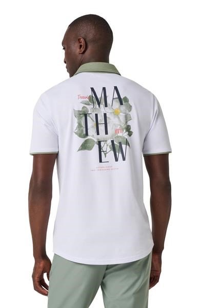 Travis Mathew AB Energy men's polo, white