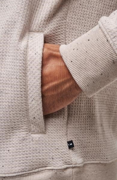 Travis Mathew Cloud Wafle men's sweatshirt, oxford tan