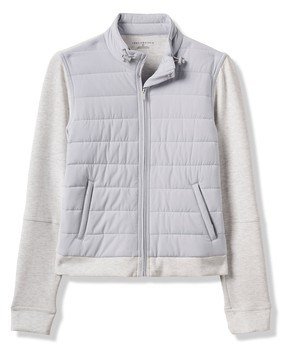 Travis Mathew Skyloft Soft Espresso Martini women's jacket, heather light grey