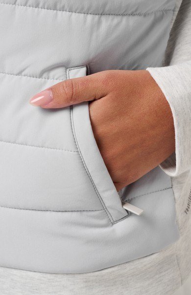 Travis Mathew Skyloft Soft Espresso Martini women's jacket, heather light grey