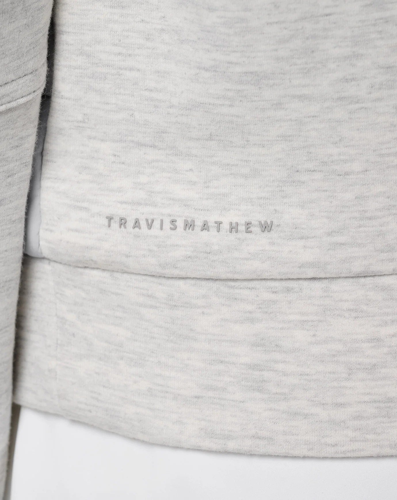 Travis Mathew Skyloft Soft Espresso Martini women's jacket, heather light grey