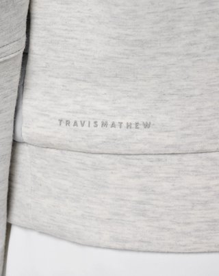Travis Mathew Skyloft Soft Espresso Martini women's jacket, heather light grey