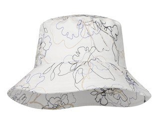 Travis Mathew Island Sol women's bucket hat, white denim multi