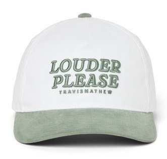 Travis Mathew Louder Please men's cap, white