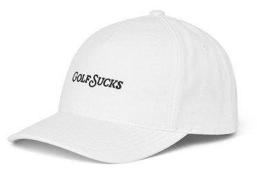 Travis Mathew Golf Sucks men's cap, white