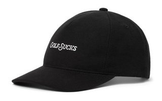Travis Mathew Golf Sucks men's cap, black