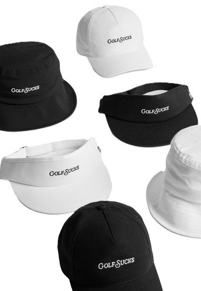 Travis Mathew Golf Sucks men's cap, black