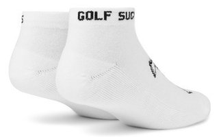Travis Mathew Golf Sucks Ankle golf socks, white