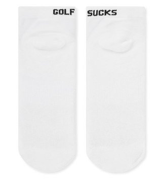 Travis Mathew Golf Sucks Ankle golf socks, white