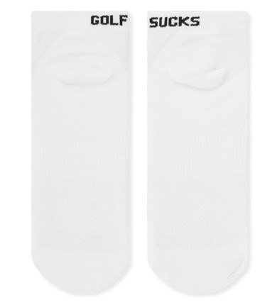 Travis Mathew Golf Sucks Ankle golf socks, white