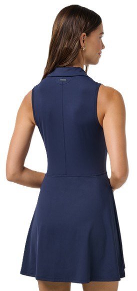 Travis Mathew Moveknit Sleeveless women's dress, navy blazer