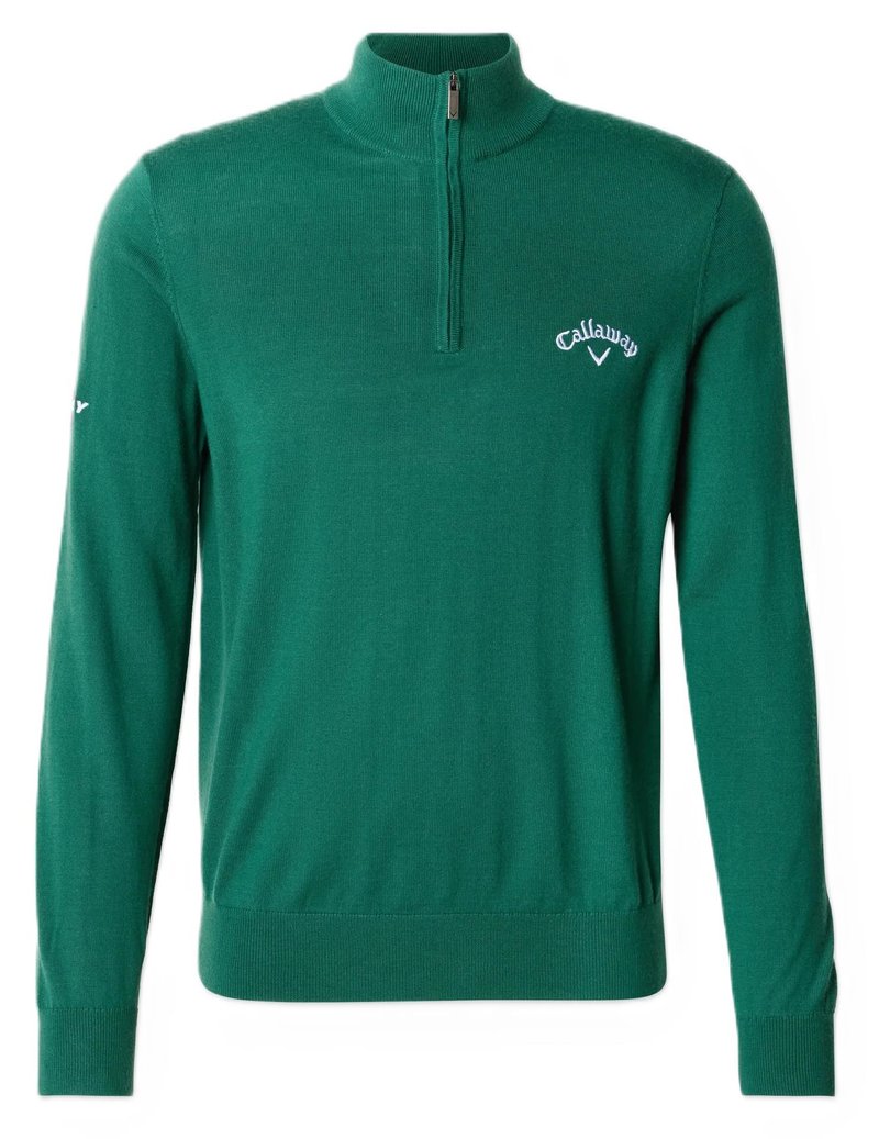Callaway 1/4 Zip Mock men's sweater, deep galapagos green