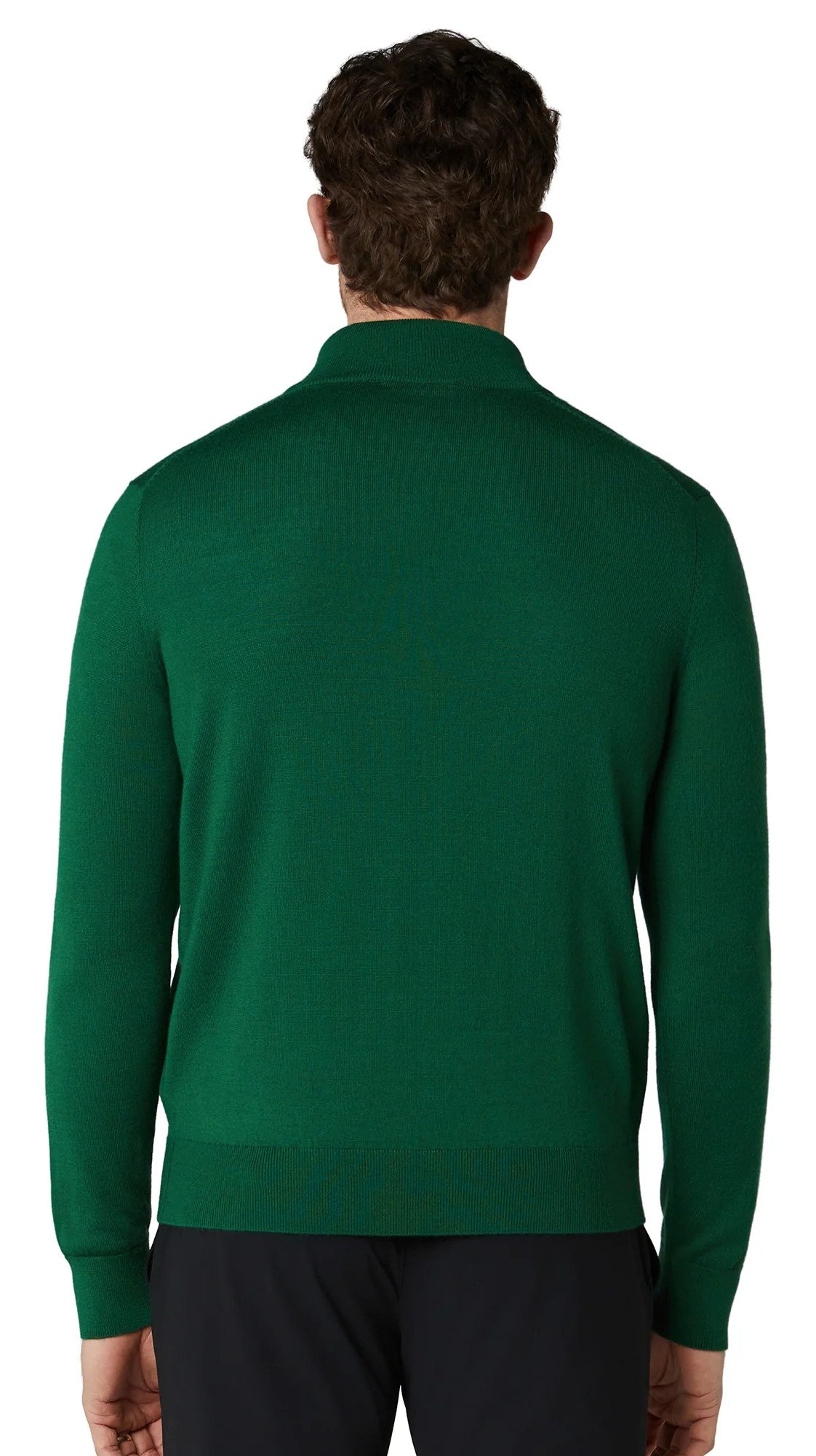 Callaway 1/4 Zip Mock men's sweater, deep galapagos green