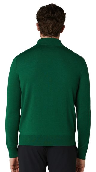 Callaway 1/4 Zip Mock men's sweater, deep galapagos green