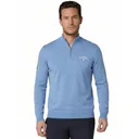 Callaway 1/4 Zip Mock men's sweater, vista blue