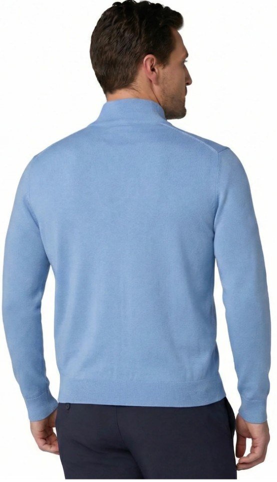 Callaway 1/4 Zip Mock men's sweater, vista blue