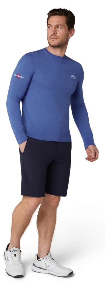 Callaway Crew Neck Merino Mix men's sweater, light magnetic blue heather