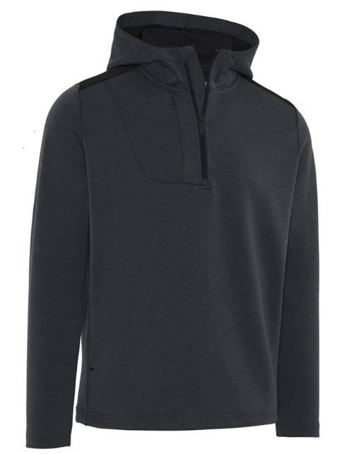 Callaway Soft Touch 1/4 Zip Premium men's hoodie, black heather