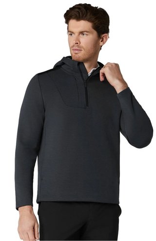 Callaway Soft Touch 1/4 Zip Premium men's hoodie, black heather