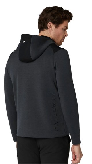Callaway Soft Touch 1/4 Zip Premium men's hoodie, black heather
