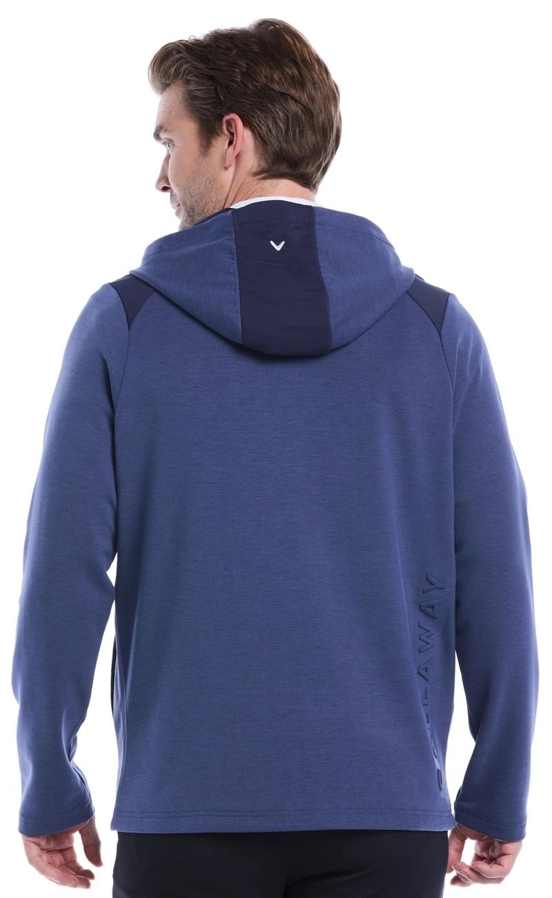 Callaway Soft Touch 1/4 Zip Premium men's hoodie, heather peacoat