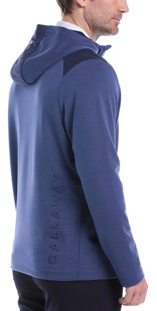 Callaway Soft Touch 1/4 Zip Premium men's hoodie, heather peacoat