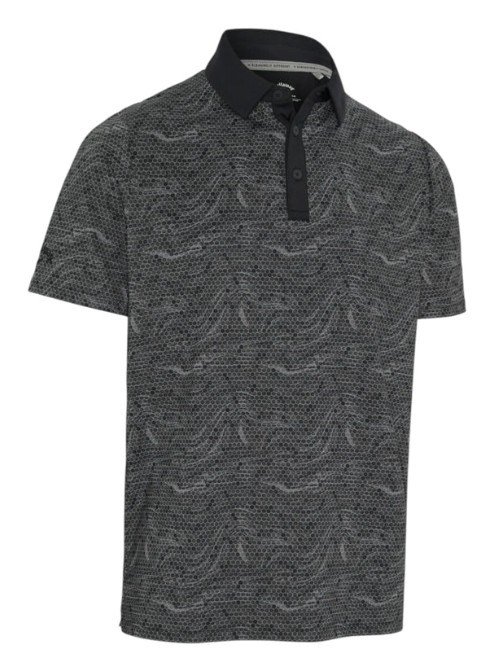 Callaway Hex Marble men's polo, caviar